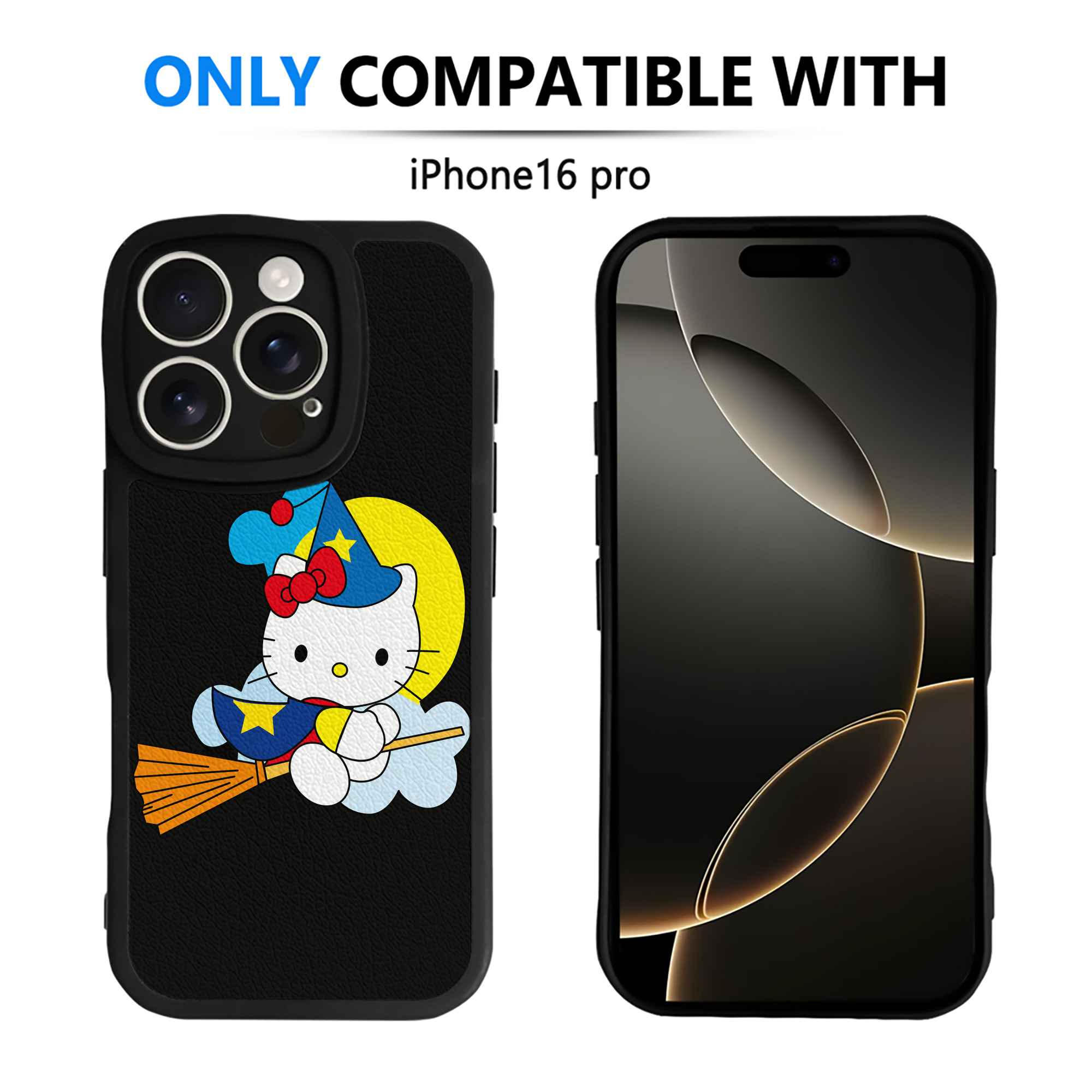 （画像用） Hello Kitty ハローキティ 【iPhone 16シリーズ対応】シリコンスマホケース（レザー調） 材質：シリコン